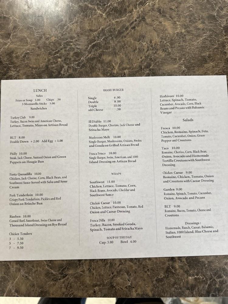 Cafe Fresca Menu image 2